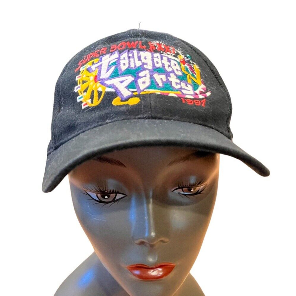 Vintage 90s Super Bowl XXXI Tailgate Party Embroidered SnapBack Logo Athletic